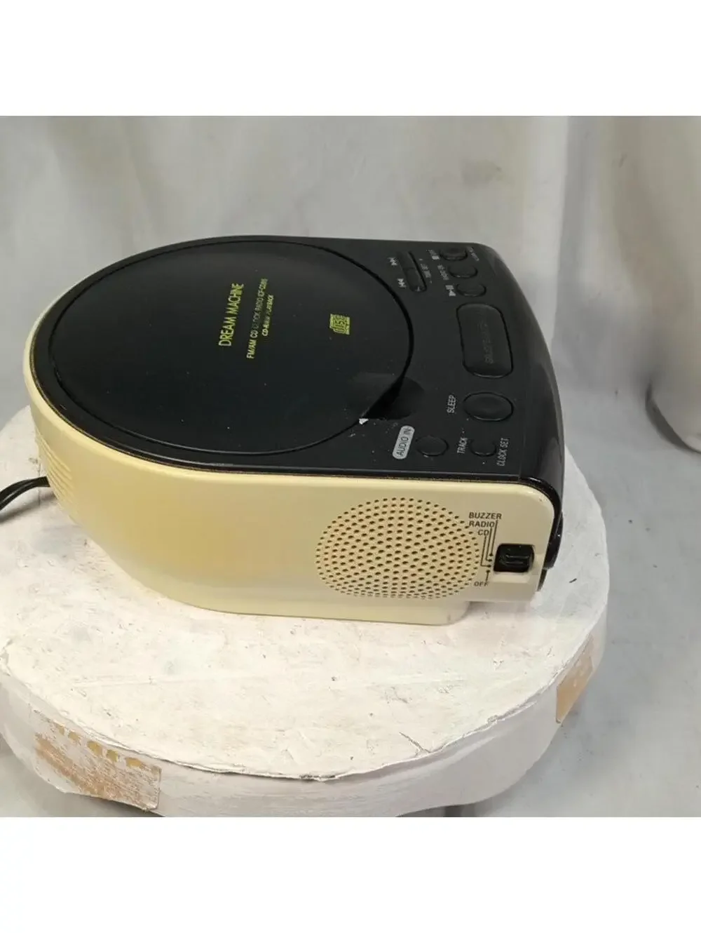 Sony Dream Machine ICF-CD815 CD Clock Radio AM FM Alarm Snooze Bedside Black Tes